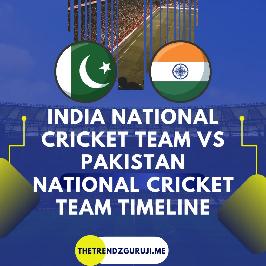 India National Cricket Team vs Pakistan National Cricket Team Timeline