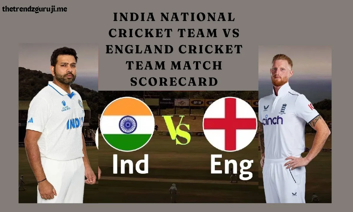 India National Cricket Team vs England Cricket Team Match Scorecard