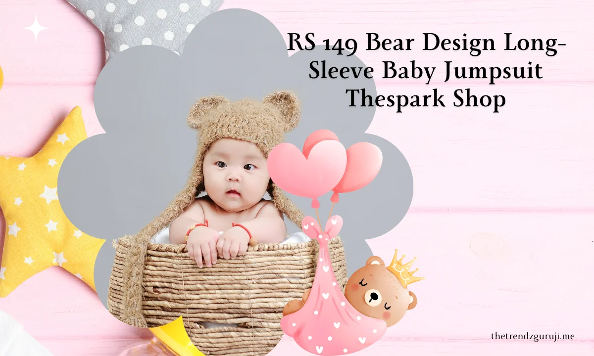 RS 149 Bear Design Long-Sleeve Baby Jumpsuit Thespark Shop