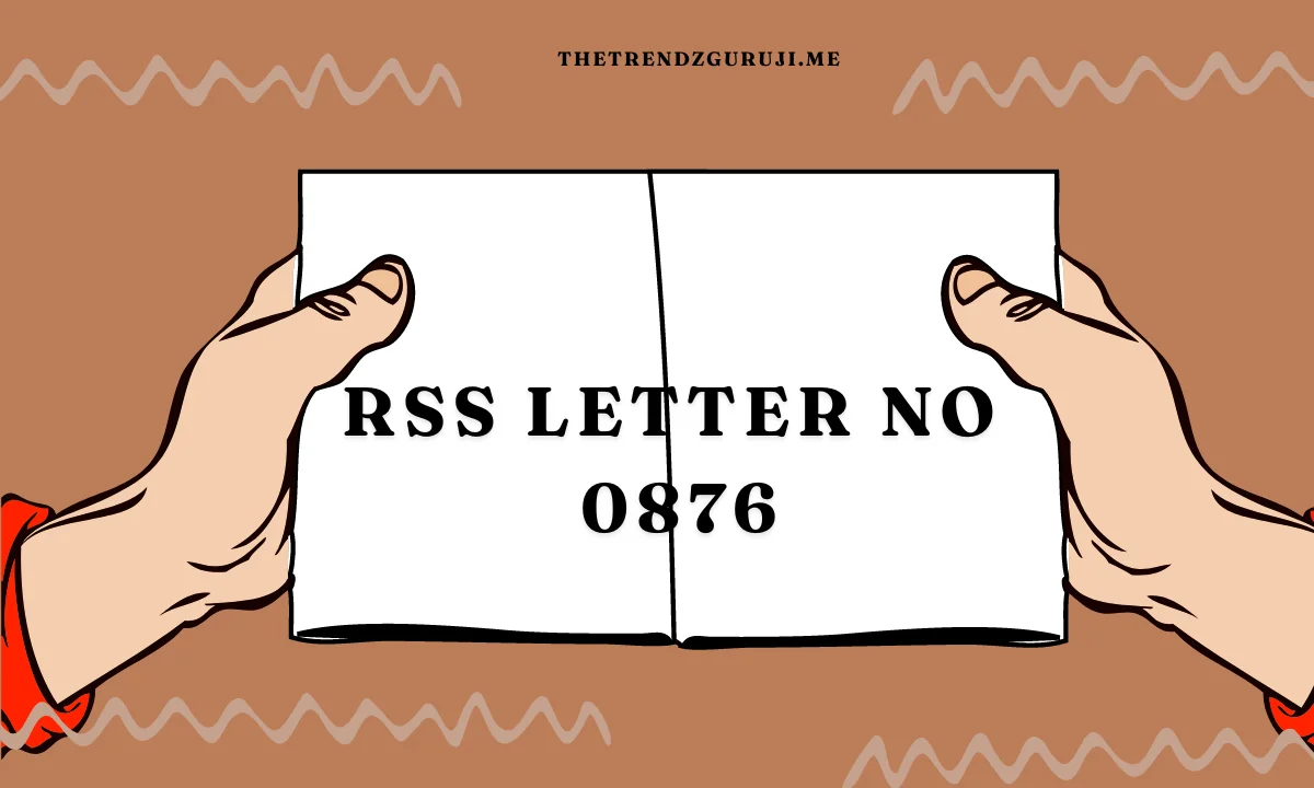 RSS Letter No 0876